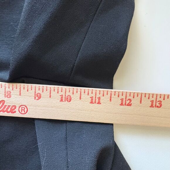 Talbots  Pants Womens 12P Black Dress Signature Solid Flat‎ Front Side Zip - Picture 7 of 7